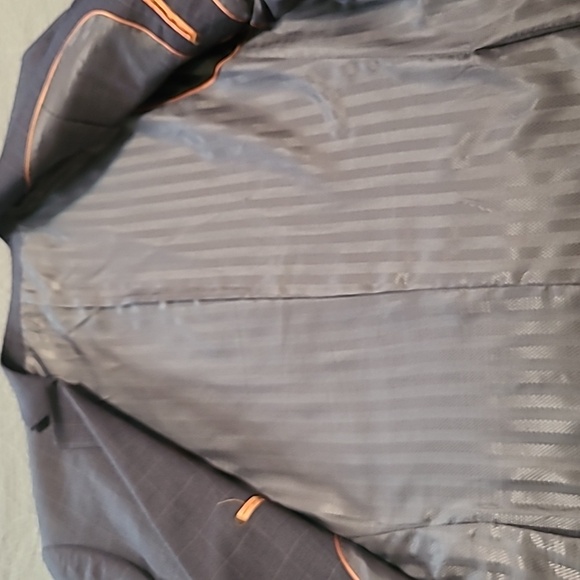 Bocaccio Uomo,44R, bluish gray, 3 piece checkered suit. - Picture 8 of 12